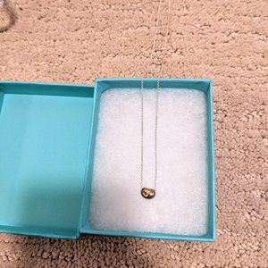 Tiffany Bean Necklace, Sterling Silver